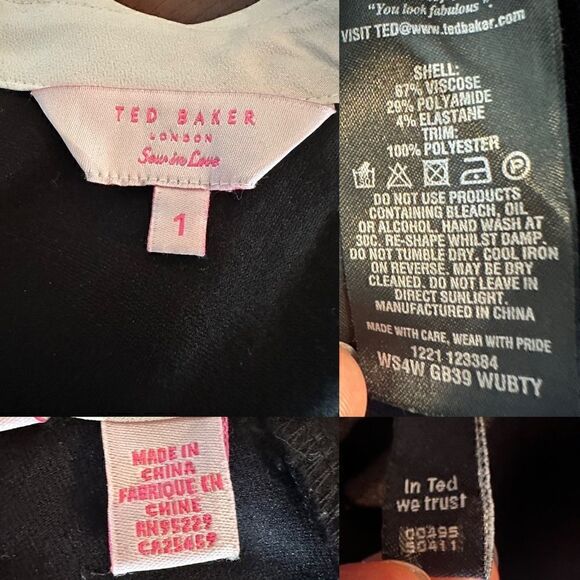 Ted Baker Wubty Dress Size XS - Picture 11 of 16